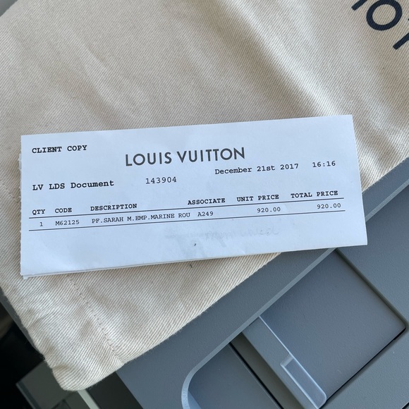 Louis Vuitton Sarah Wallet in Marine Rouge - Picture 14 of 14
